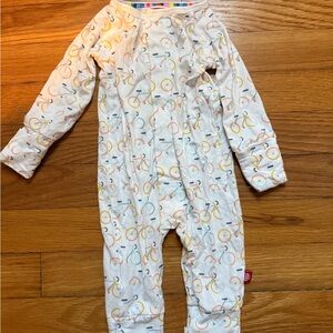 Magnetic Me Bicycle Print Footie